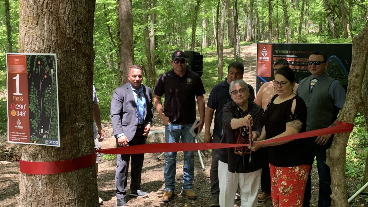 Ribbon Cutting for Fire Mountain Disc Golf Sanctuary